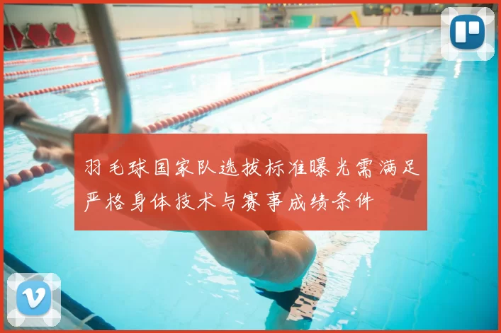 羽毛球国家队选拔标准曝光需满足严格身体技术与赛事成绩条件